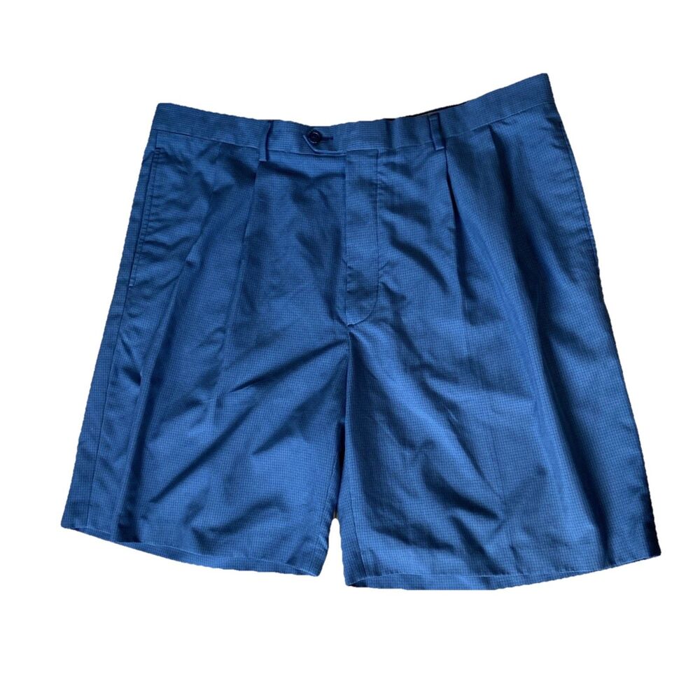 Golf Shorts Blue Mens Size 40 Daniel Cremieux Pleated Signature Collection